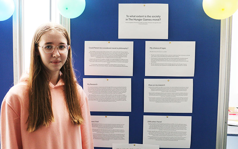 Pamela Slinn explored moral philosophy through the lens of dystopian societies