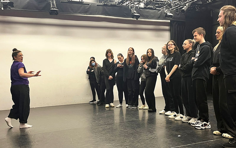 Helen led group activities which relied on not speaking