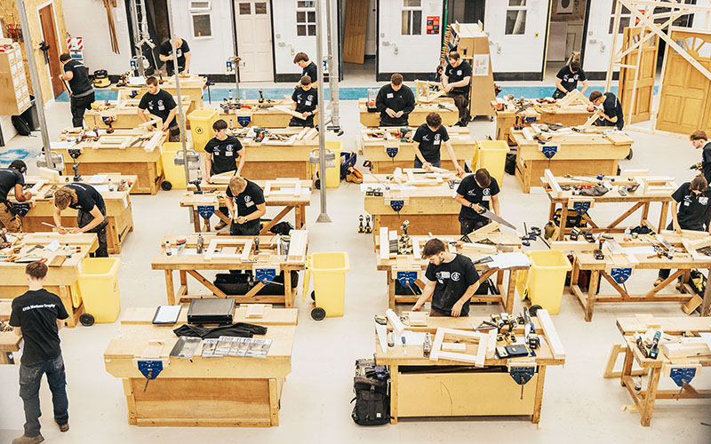 All students during the competition