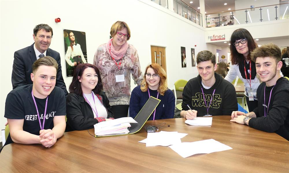 A Level students met with guests from Finland and Germany and discussed the project benefits