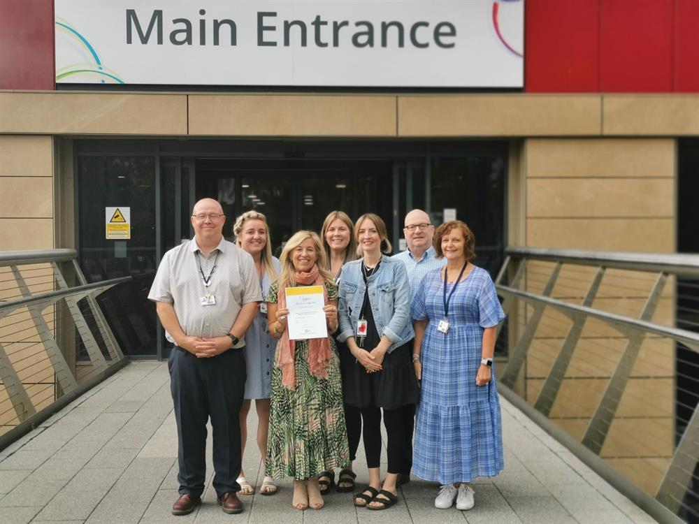 Some of the team members with their Matrix award