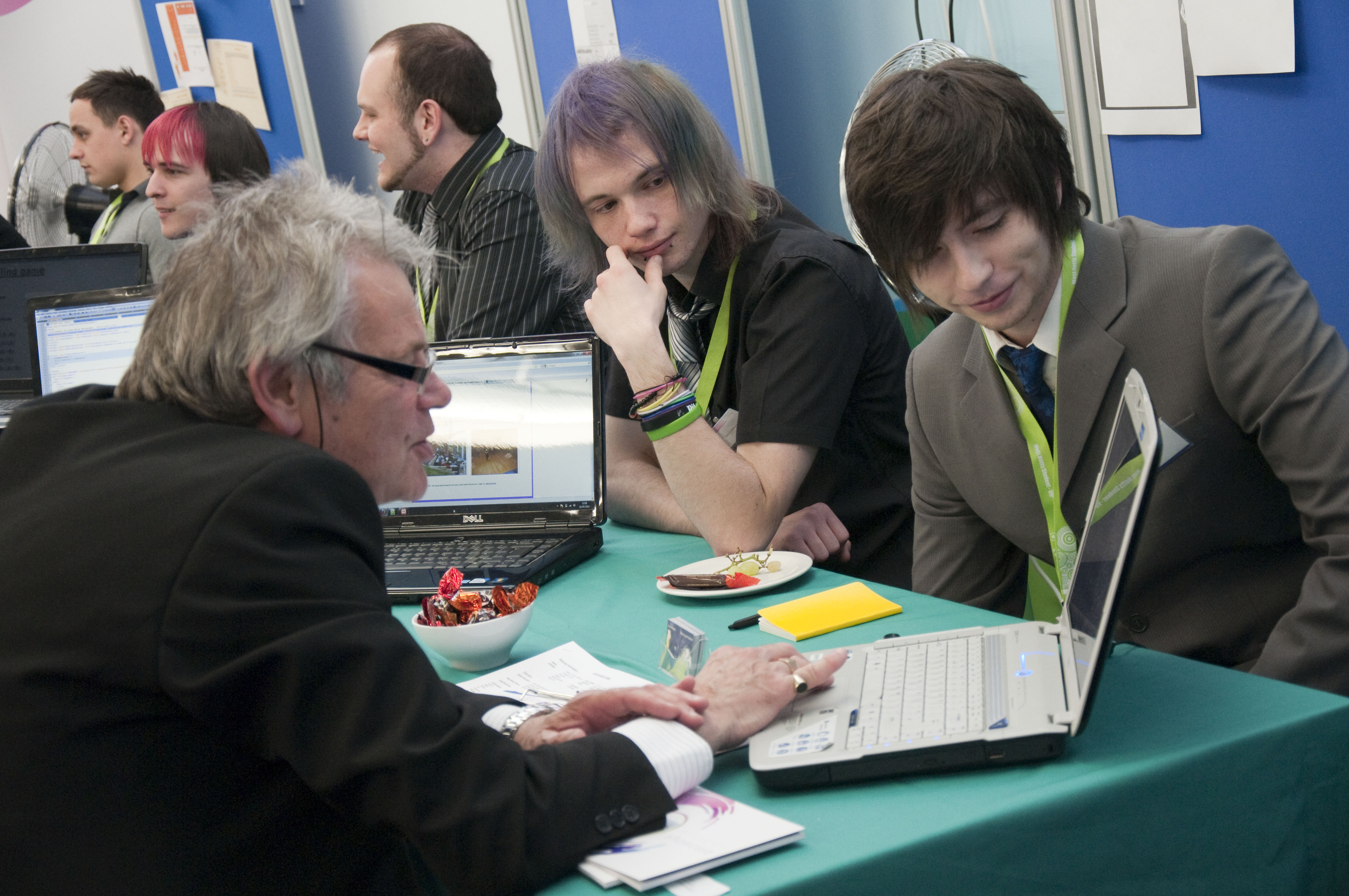 Students from last year's employer showcase