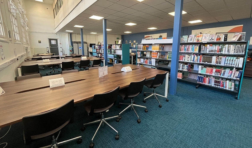 Our spacious LRC is the perfect place to study.