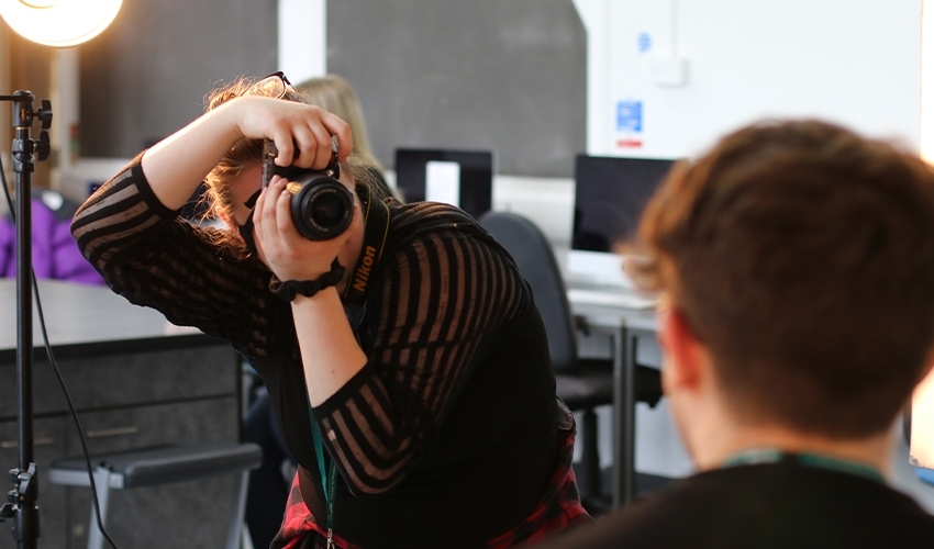 Learn the art of photography using our lighting studio.