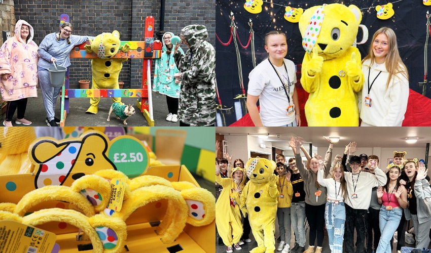 Thanks go to The Eventors for their bake sale, Pudsey ping-pong, tombola and other money-spinners at the Derby Road campus all in aid of Children in Need.