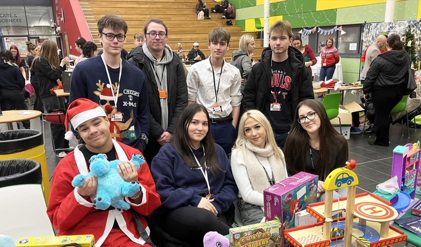 The curriculum’s two learning companies organised and delivered a Christmas market at the Derby Road campus.