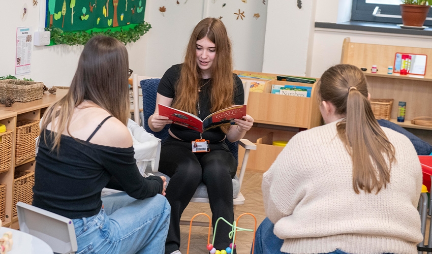 Spacious classroom environments allow for comfortable learning.