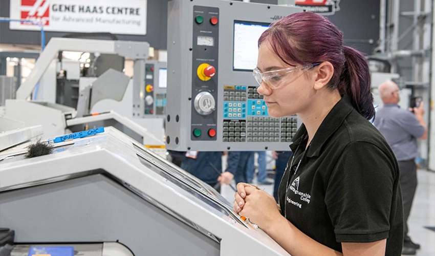 Our partnership with Gene Haas has given students the opportunity to learn on specialist equipment.