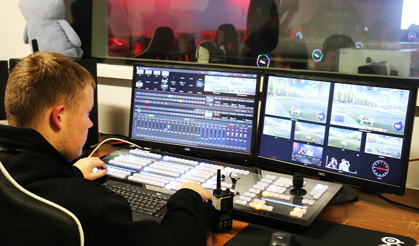 Our amazing broadcasting studio.