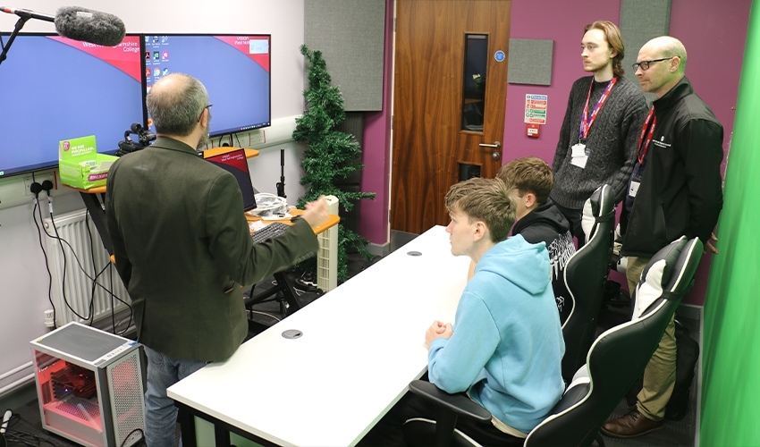 Behind the scenes in our dedicated shoutcasting room.