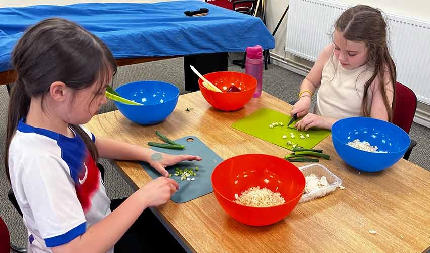 Learn to cook simple meals together with encouragement from our friendly and experienced tutor.