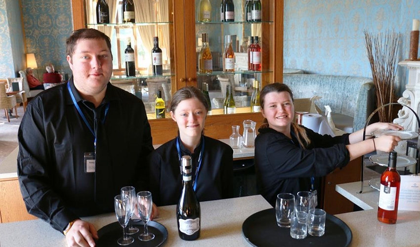 Thoresby Hotel and Spa saw new additions to its staffing last week as students took on roles as chefs, bartenders and maintenance personnel in an award-winning annual partnership.