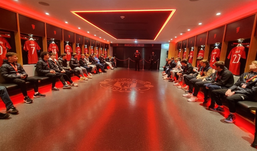 Students enjoyed a trip to Old trafford.