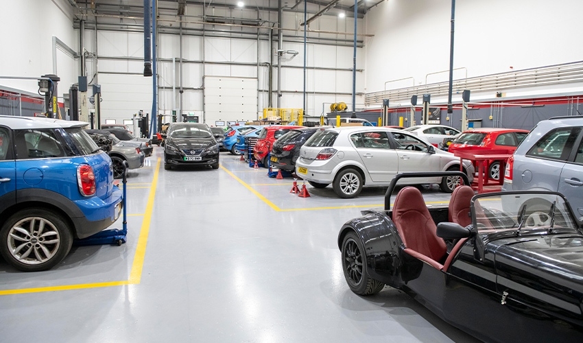 The large open space the centre provides, gives students the room to develop their practical skills.