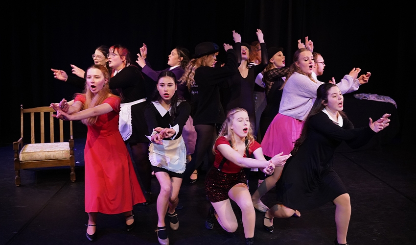Animal Farm, The Kitchen and Golden Oldies performances by level 3 performing arts students 22/23. All of these shows were performed in our onsite professional theatre to public audiences.