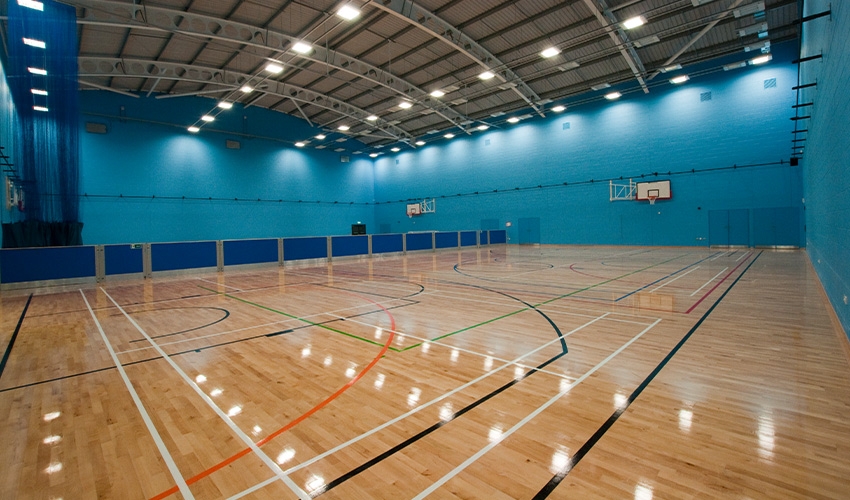 Learn and train in a Sport England accredited sports hall, 3G pitch and a full-sized grass football pitch.