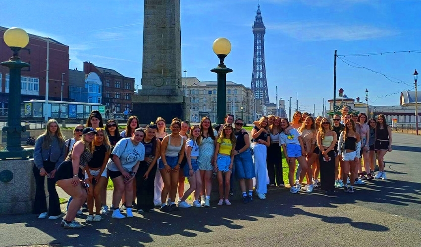 Students have been on a seaside adventure, combining business with pleasure – in sunny Blackpool!