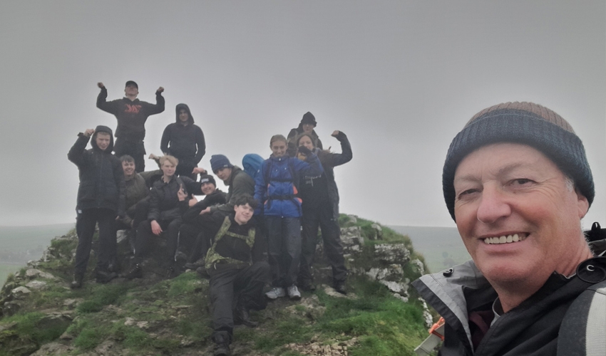 Our mountaineering club on an expedition!