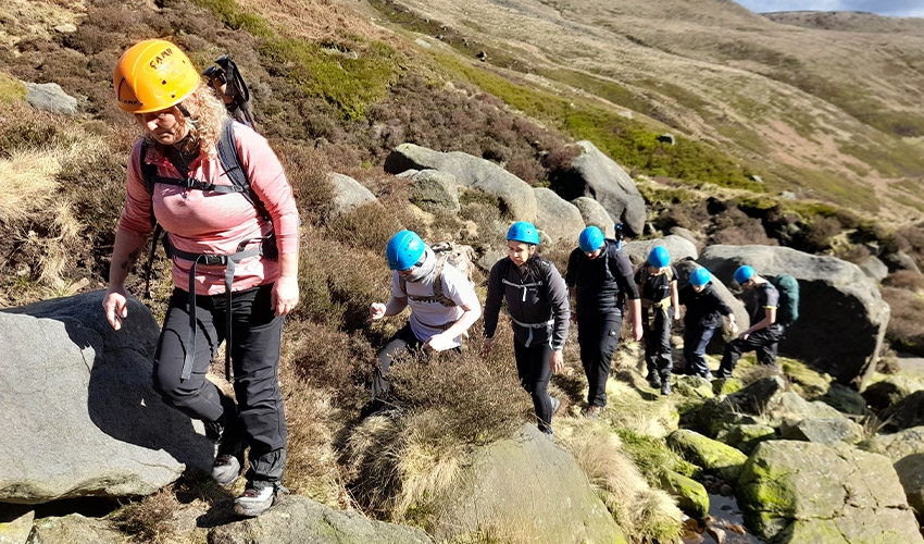 Our mountaineering club on an expedition!